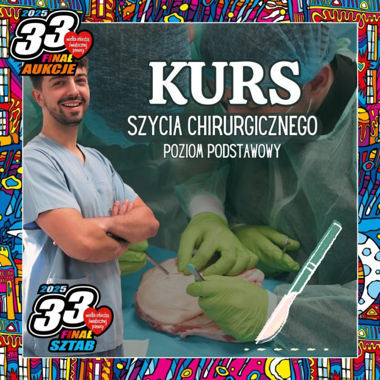 Kurs szycia chirurgicznego 