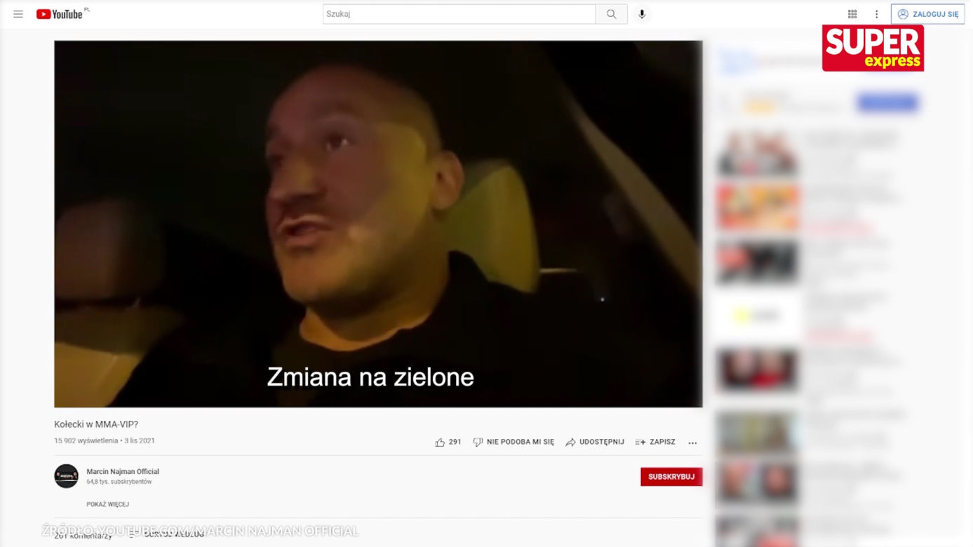 Marcin Najman jeździł autem mimo zakazu
