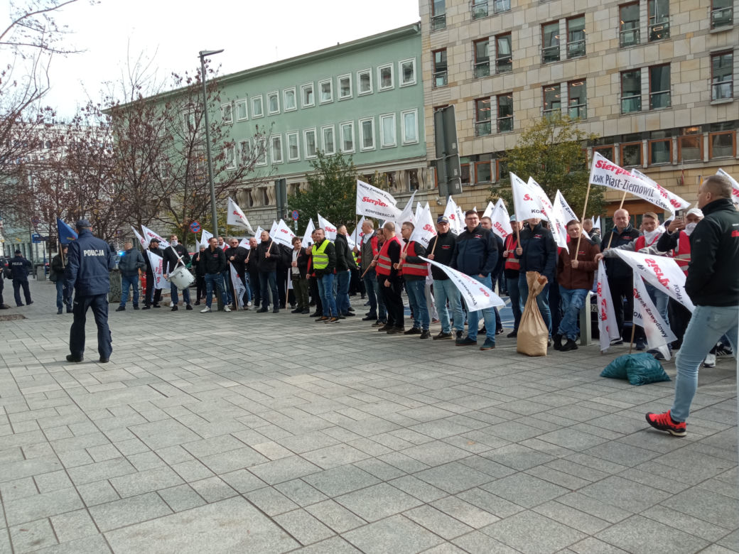  Protest górników w Warszawie 4.11.2022