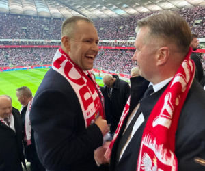 Znane osoby na meczu Polska - Albania w barażach o awans na Mistrzostwa Świata. Zobacz zdjęcia