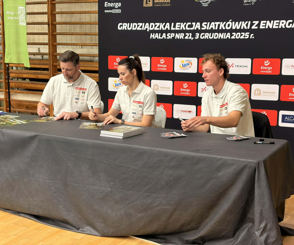 Grudziądzka Lekcja Siatkówki z Energą. Posłuchaj relacji z mistrzowskiego treningu 