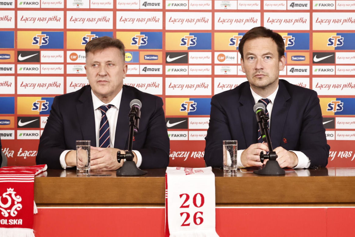 Cezary Kulesza i sekretarz Łukasz Wachowski ogłosili nowego sponsora PZPN