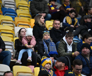 Arka Gdynia - Widzew Łódź: Zdjęcia kibiców i zawodników z meczu 25. kolejki PKO BP Ekstraklasy