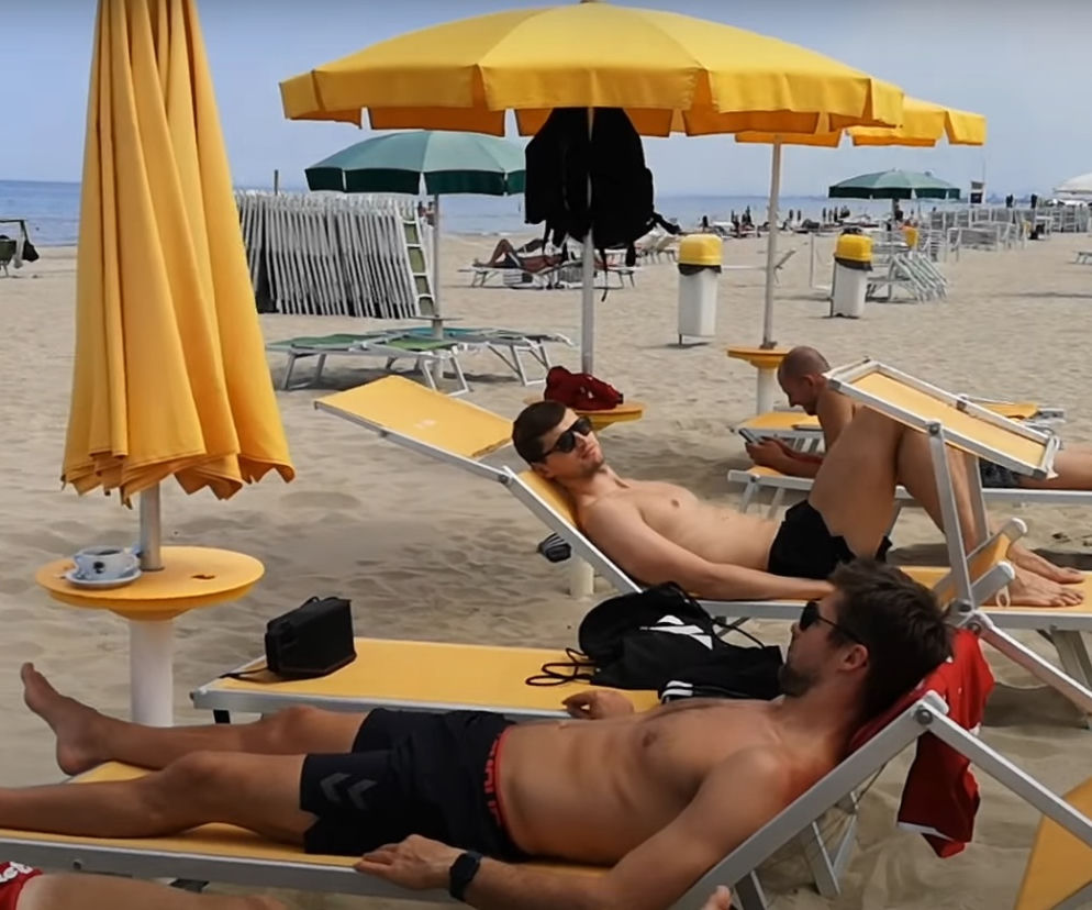 Siatkówka, Liga Narodów, Rimini, plaża, Bartosz Kurek, Michał Kubiak, Piotr Nowakowski