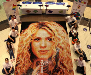 Mozaiki z kostek Rubika autorstwa RubiArt