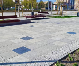 Przed halą Enea Arena powstaje Aleja Szczecińskich Olimpijczyków