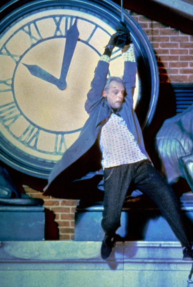 Michael J. Fox i Christopher Lloyd. "Powrót do przyszłości"/"Back to the Future", komedia SF, USA 1985, reż. Robert Zemeckis