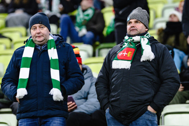 Lechia Gdańsk - Górnik Zabrze, zdjęcia kibiców i zawodników z meczu 18, kolejki PKO BP Ekstraklasy