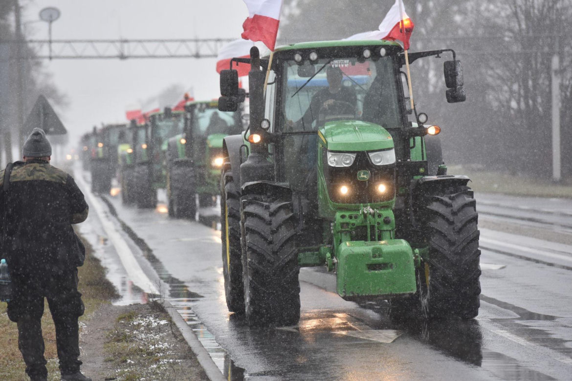 Protest rolników w Toruniu i okolicach. Zdjęcia z piątku - 9 lutego 2024
