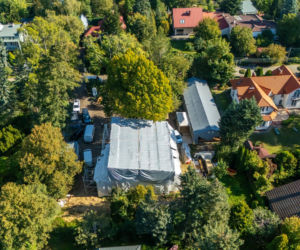 Zielona willa w Komorowie w remoncie
