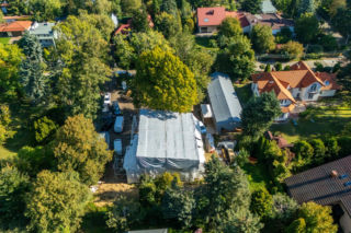Zielona willa w Komorowie w remoncie