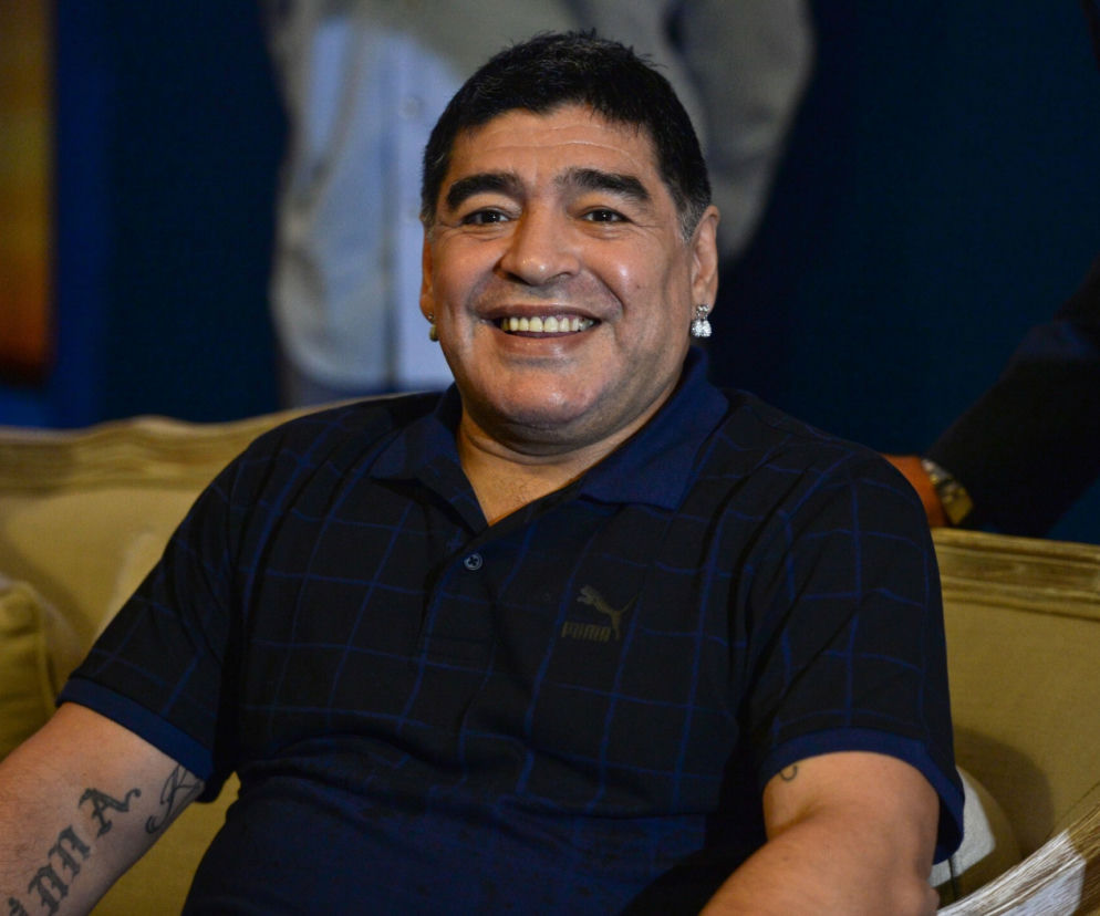 Diego Maradona w 2015 roku