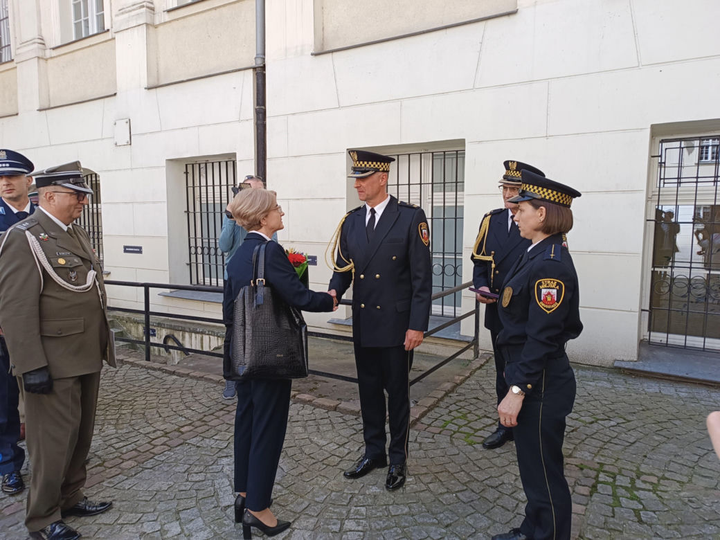 Ślubowanie nowego komendanta Straży Miejskiej w Grudziądzu