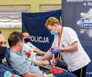 Zbiórka krwi dla Michała. Mundurowi z Iławy oddali aż 24 litry