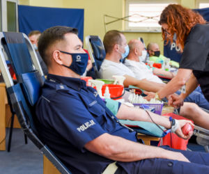 Zbiórka krwi dla Michała. Mundurowi z Iławy oddali aż 24 litry