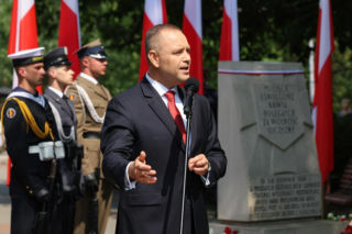 Karol Nawrocki na obchodach 82. rocznicy Powstania Warszawskiego
