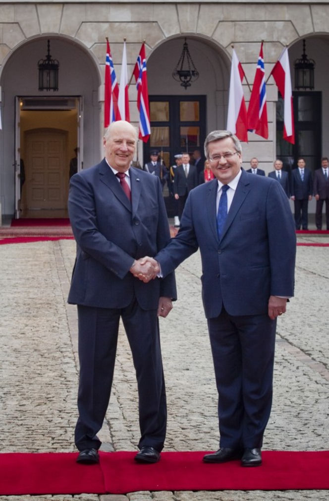 Król Norwegii Harald V i królowa Sonja w Polsce