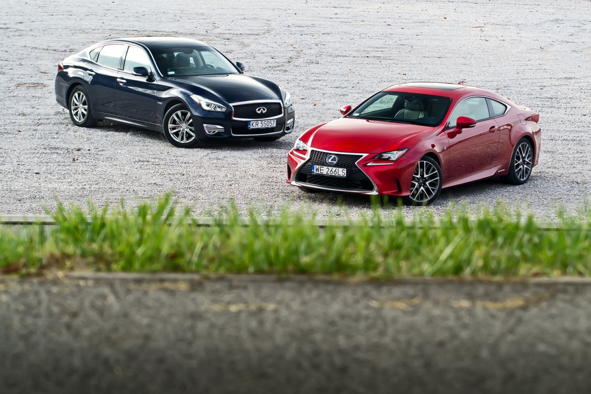 Infiniti Q70h Premium Tech & Lexus RC 300h F Sport