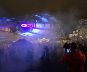 Rzeszów. Pokaz laserowy na Rynku [ZDJĘCIA]