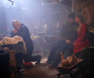 Pierwsza miłość, Olek (Krzysztof Wieszczek), Wiktoria (Halszka Lehman), proboszcz