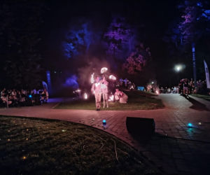 Pokaz fireshow w wykonaniu tancerzy i tancerek Teatru Ognia „Mantra” z Makowa Mazowieckiego
