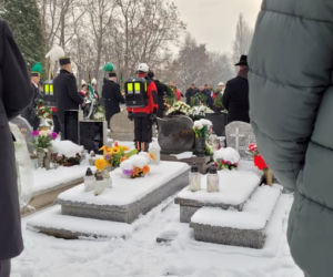 Pogrzeb górnika z kopalni Bielszowice