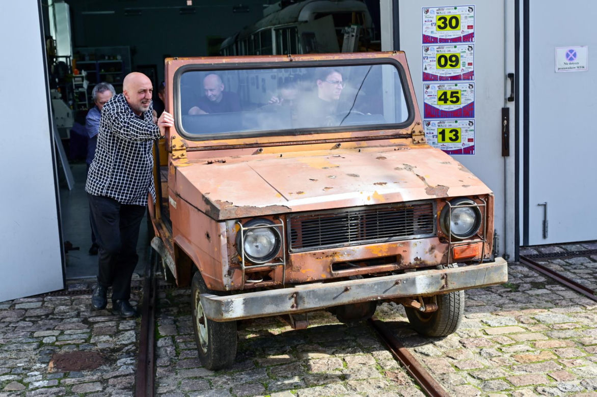 Prototyp terenowego Poloneza w Muzeum Techniki i Komunikacji w Szczecinie