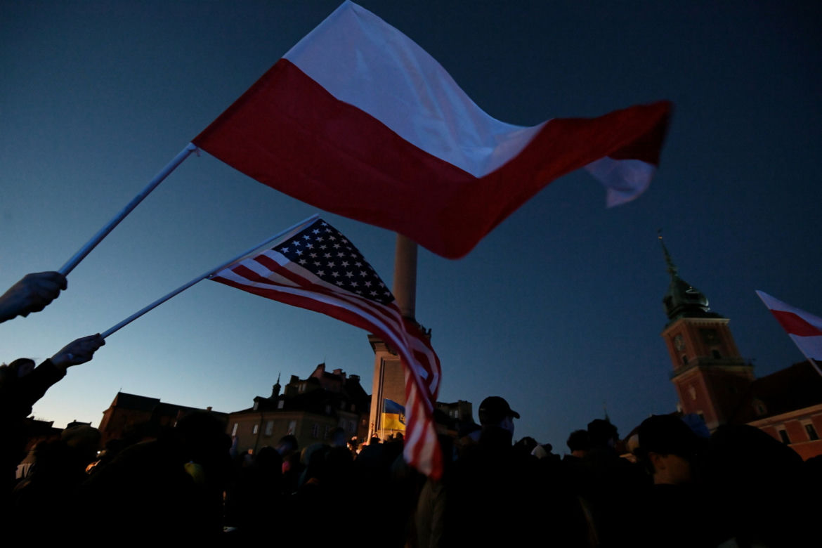 Wizyta prezydenta Joe Bidena w Miasto Stołeczne Warszawa - Plac Zamkowy