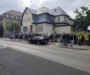 Protest górników i hutników