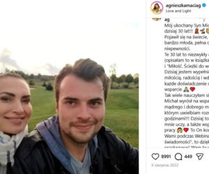 Agnieszka Maciąg z synem