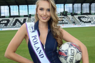Miss Polski Oliwia Mikulska na stadionie i nie tylko