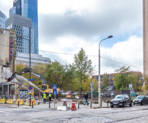 Rozbiórka przy ul. Chłodnej 45 w Warszawie