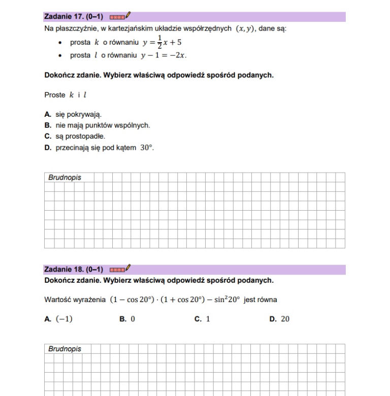 Matura próbna matematyka 2023 - CKE (wrzesień 2022)