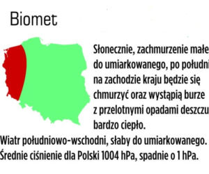Prognoza pogody na środę, 29 maja 2013