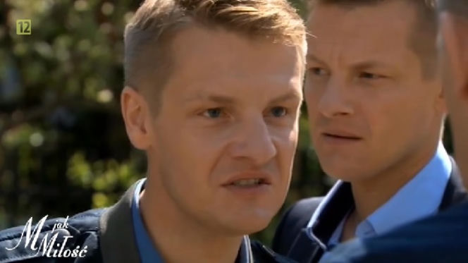 M jak miłość odc. 1089. Piotrek (Marcin Mroczek), Paweł (Rafał Mroczek)