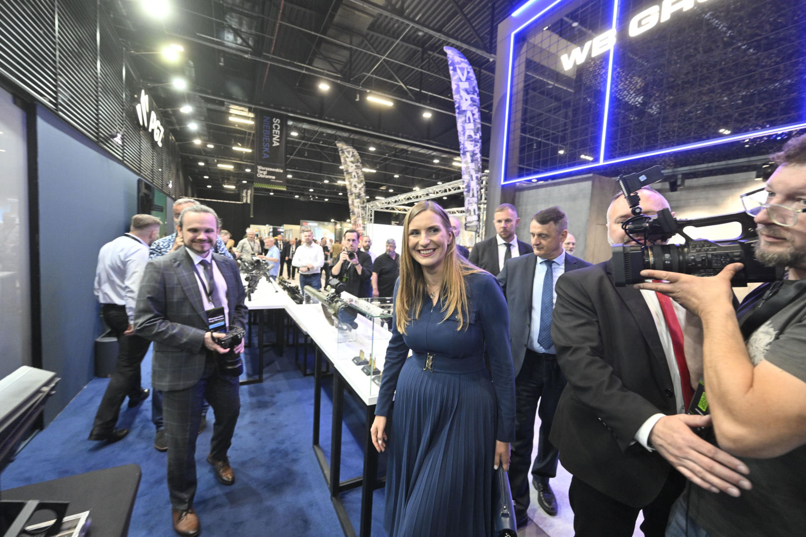 Magdalena Sobkowiak-Czarnecka podczas Warszawskich Targów Obronnych w Expo XXI