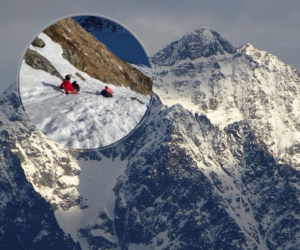 Dzieci z jabłuszkami na Kozim Wierchu