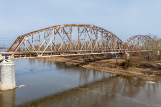 Stary most nad Wisłą w Górze Kalwarii