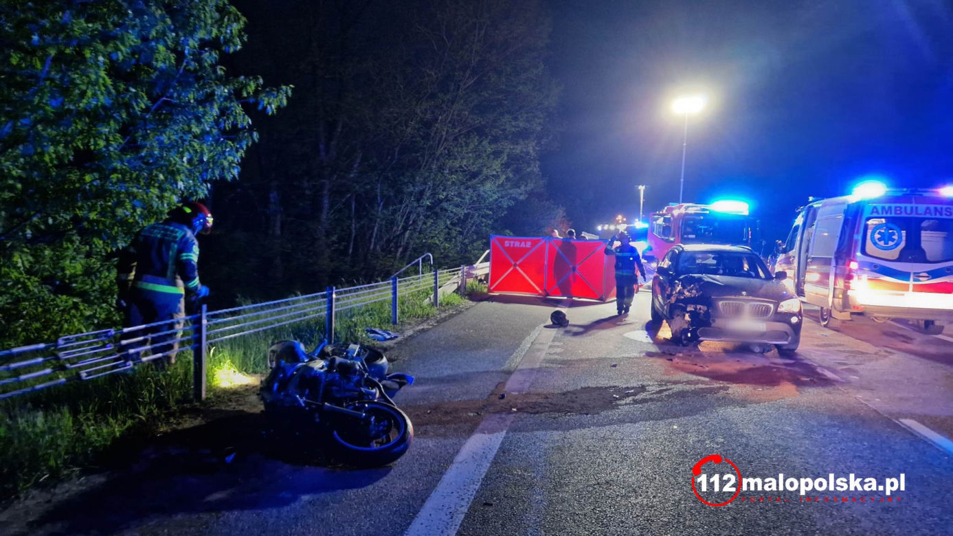 Brzesko. Motocyklista nie przeżył zderzenia z bmw. Miał tylko 21 lat 
