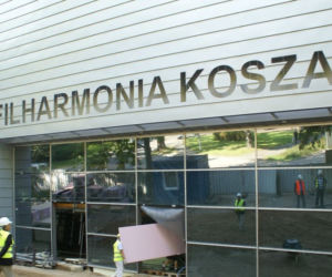 Elewacje z blachy tytanowo-cynkowej Filharmonii Koszalińskiej