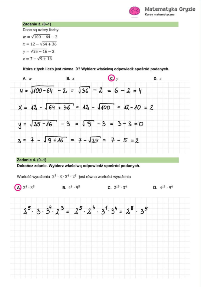 Egzamin ósmoklasisty 2026 matematyka: WSZYSTKIE odpowiedzi do arkusza CKE 12.05.2026