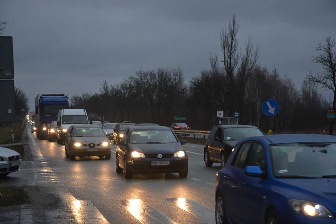 Blokada drogi krajowej DK7