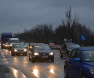 Blokada drogi krajowej DK7