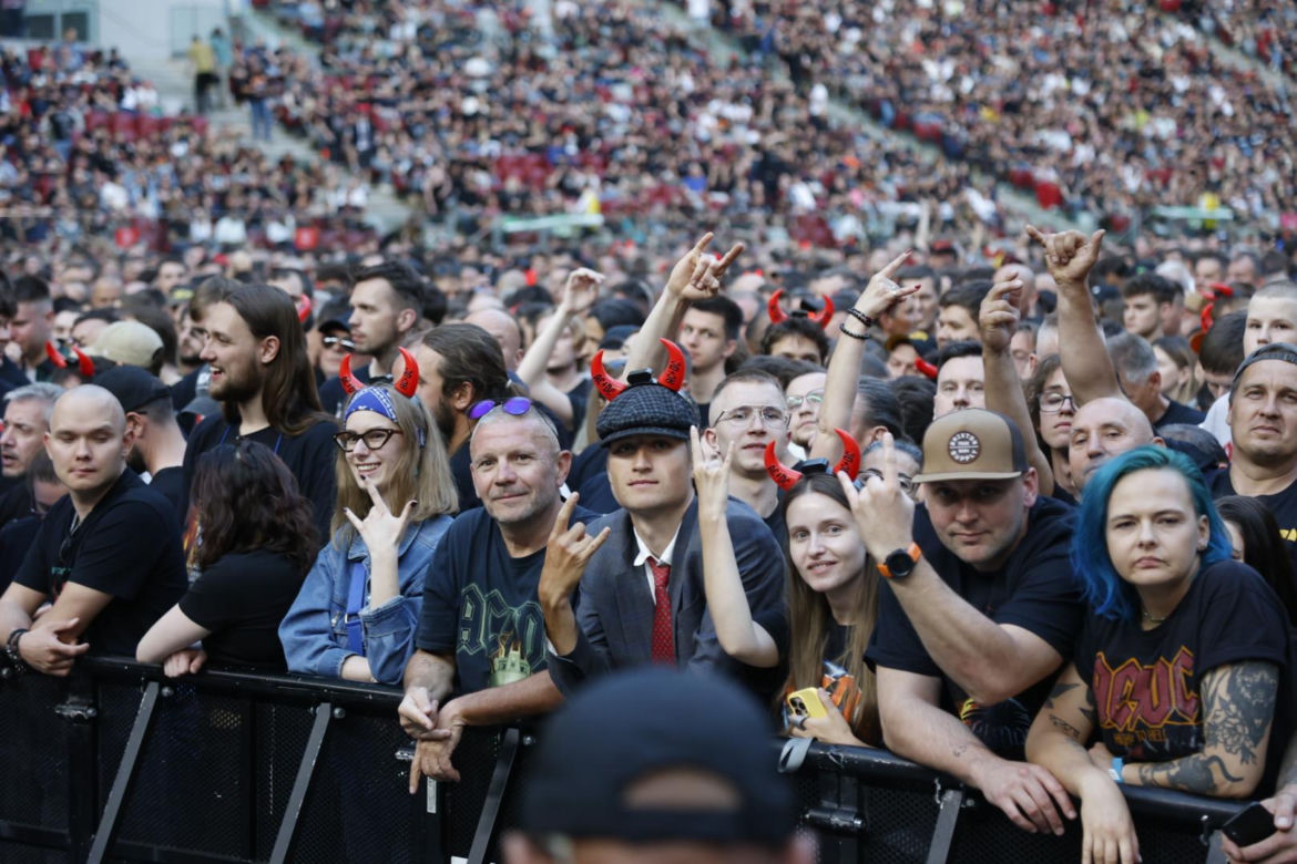Koncert AC/DC w Warszawie (4.07.2025) - część druga. Organizatorem koncertu jest Live Nation
