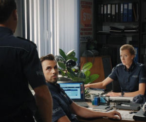 M jak miłość odc. 1910. Natalka (Dominika Suchecka), Adam Karski (Patryk Szwichtenberg), Rafał (Jakub Kucner)