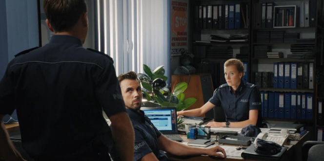 M jak miłość odc. 1910. Natalka (Dominika Suchecka), Adam Karski (Patryk Szwichtenberg), Rafał (Jakub Kucner)