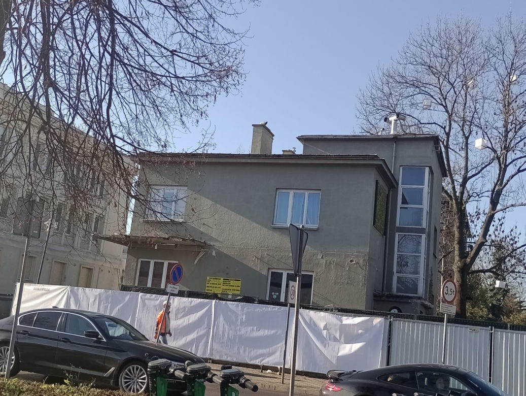 Kraków. Budowa hotelu Nobu