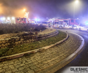 Groźny wpadek w Oleśnicy