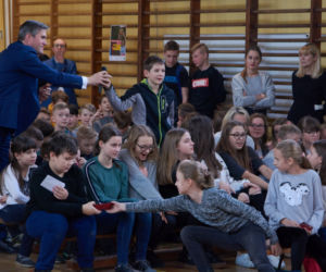Paweł Zagumny w Lublinie. Uczniowie SP 27 trenowali z mistrzem świata