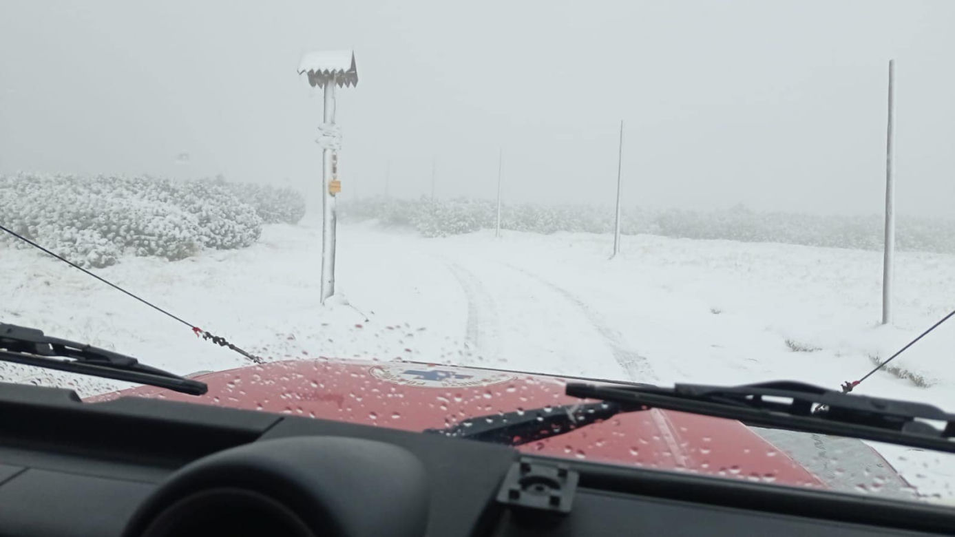 Śnieg na Śnieżce